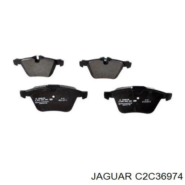 Передні тормозні колодки C2C36974 Jaguar