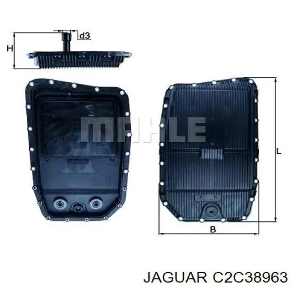 C2C38963 Jaguar Піддон АКПП