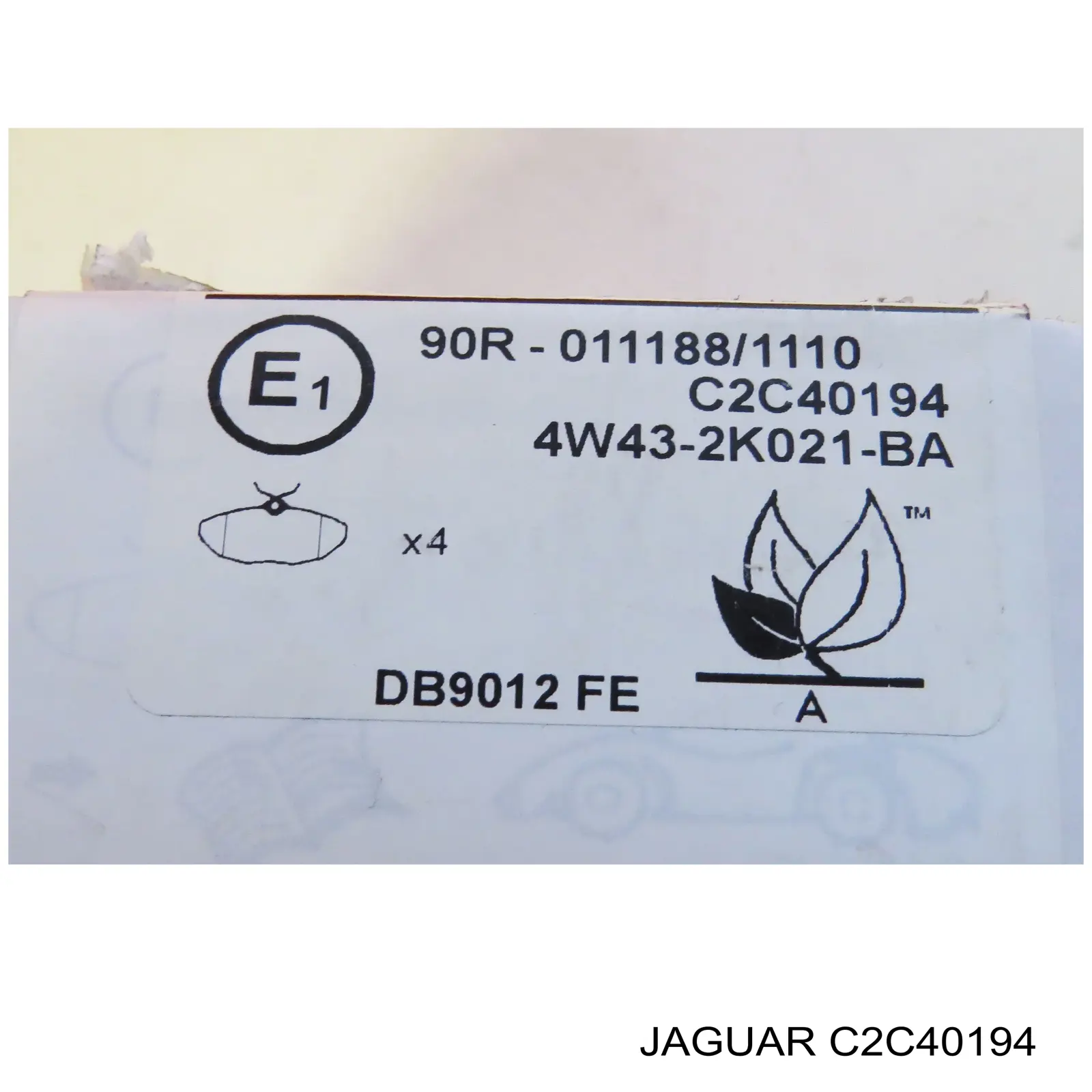 Купити C2C40194 Jaguar Задні колодки