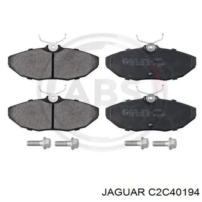 C2C40194 Jaguar Колодки гальмівні задні, дискові