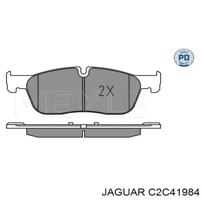 C2C41984 Jaguar Передні гальмівні колодки