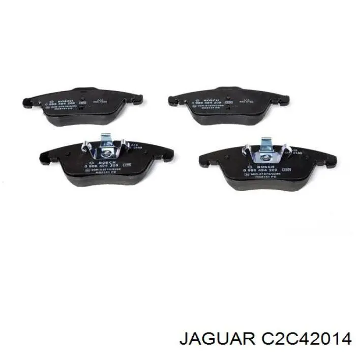 Передні тормозні колодки C2C42014 Jaguar