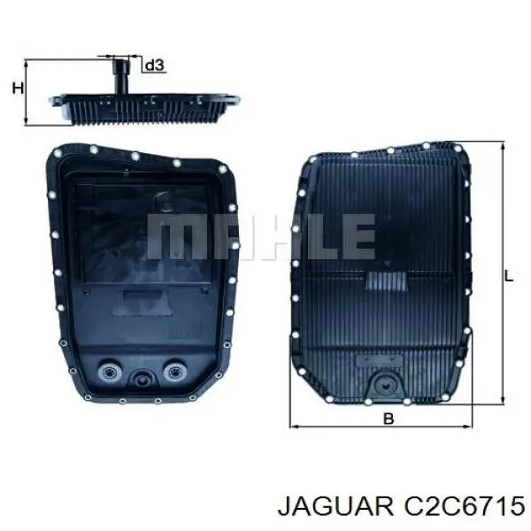 C2C6715 Jaguar Піддон АКПП