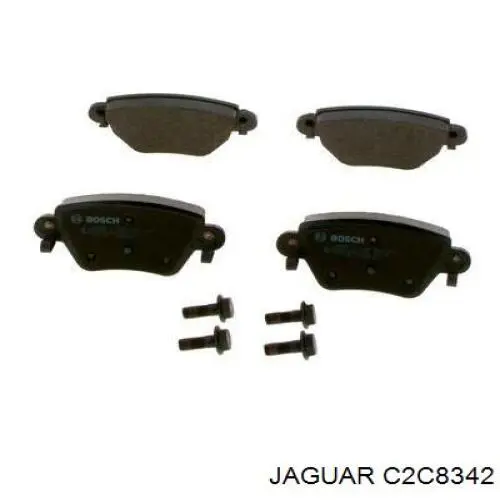 C2C8342 Jaguar колодки гальмові задні, дискові