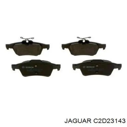 C2D23143 Jaguar Колодки гальмівні задні, дискові