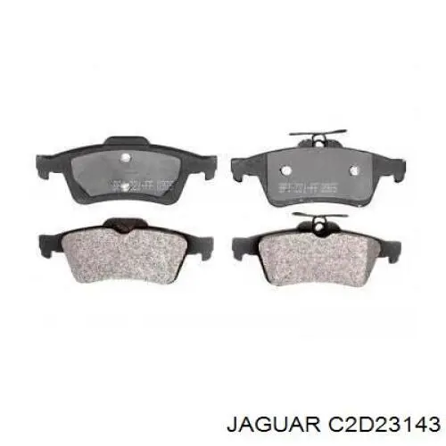 Задні гальмівні колодки C2D23143 Jaguar