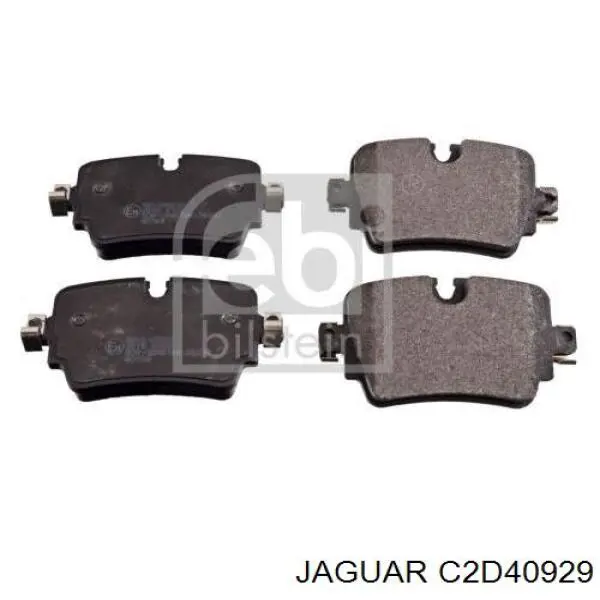 C2D40929 Jaguar Колодки гальмівні задні, дискові