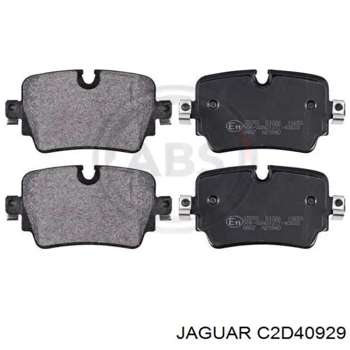 Задні гальмівні колодки Jaguar C2D40929 ціна, від 38.21 USD