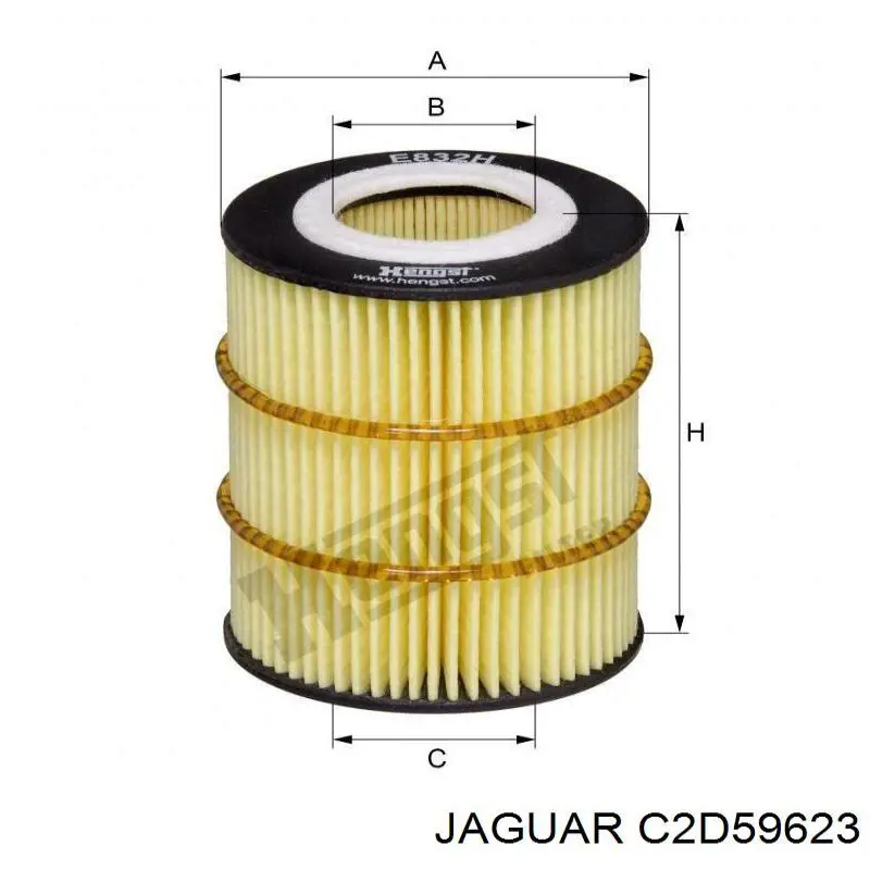 Купити C2D59623 Jaguar Фільтр очищення масла відцентровий