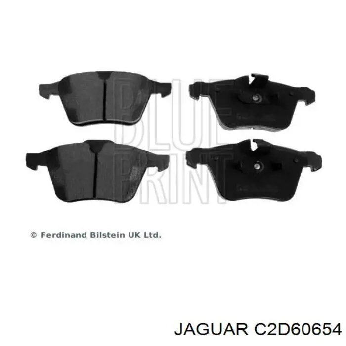 Передні тормозні колодки C2D60654 Jaguar