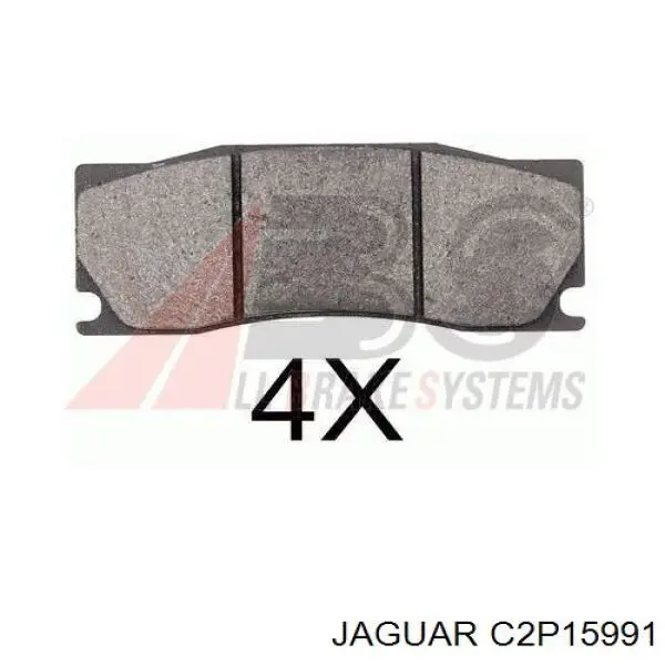 C2P15991 Jaguar Передні гальмівні колодки