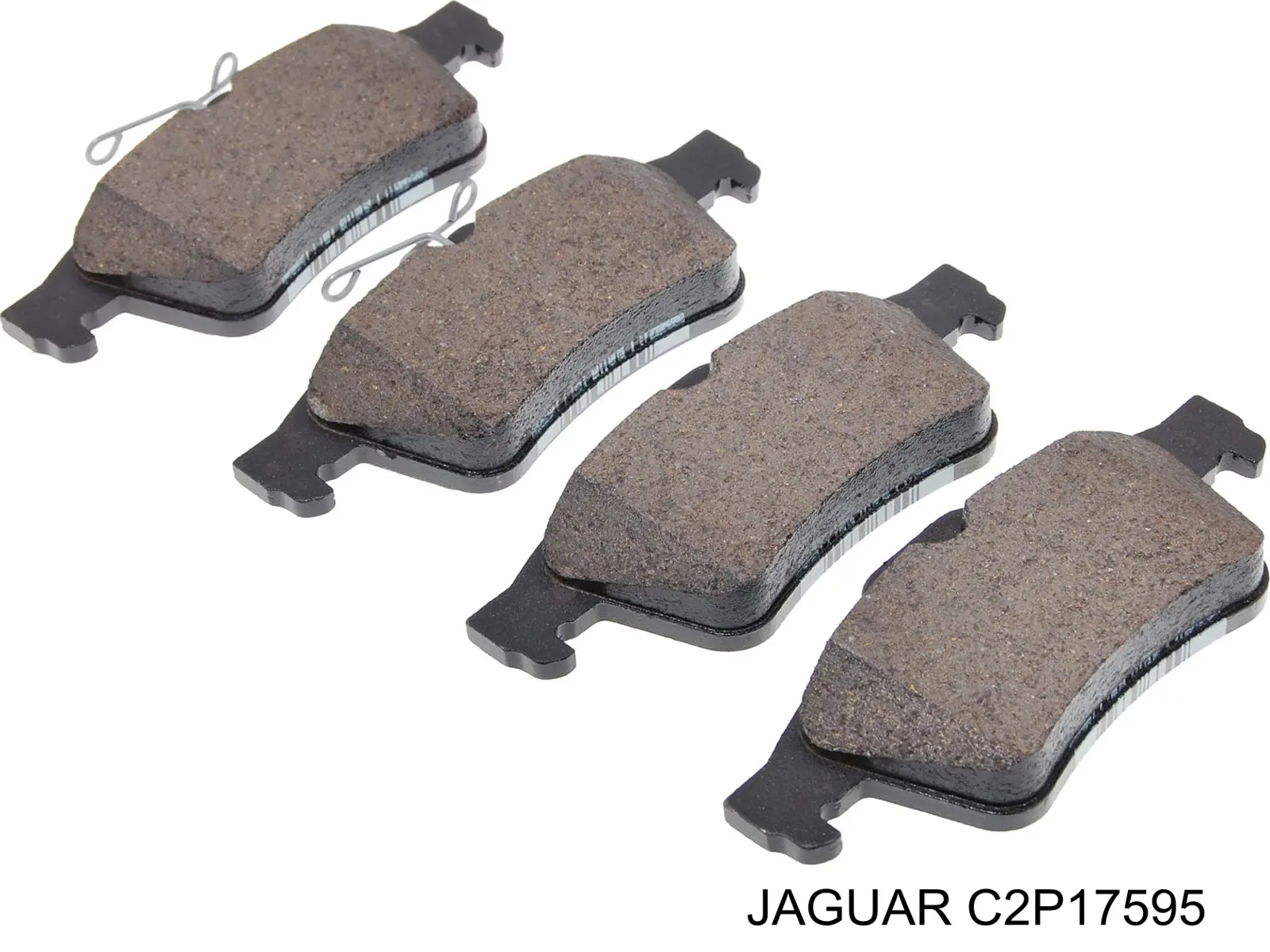 C2P17595 Jaguar колодки гальмові задні, дискові