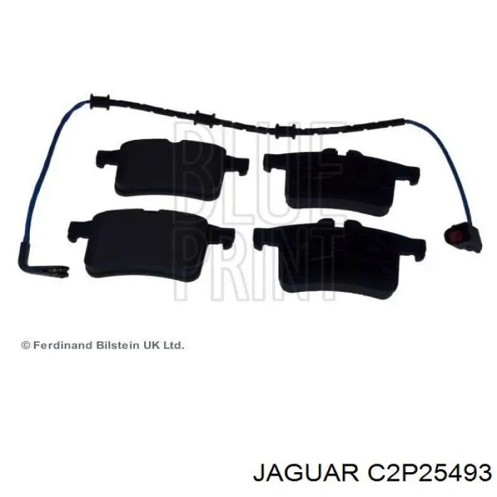 C2P25493 Jaguar Колодки гальмівні задні, дискові