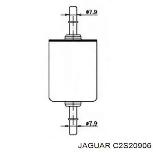 Купити C2S20906 Jaguar Фільтр-відстійник палива грубої очистки