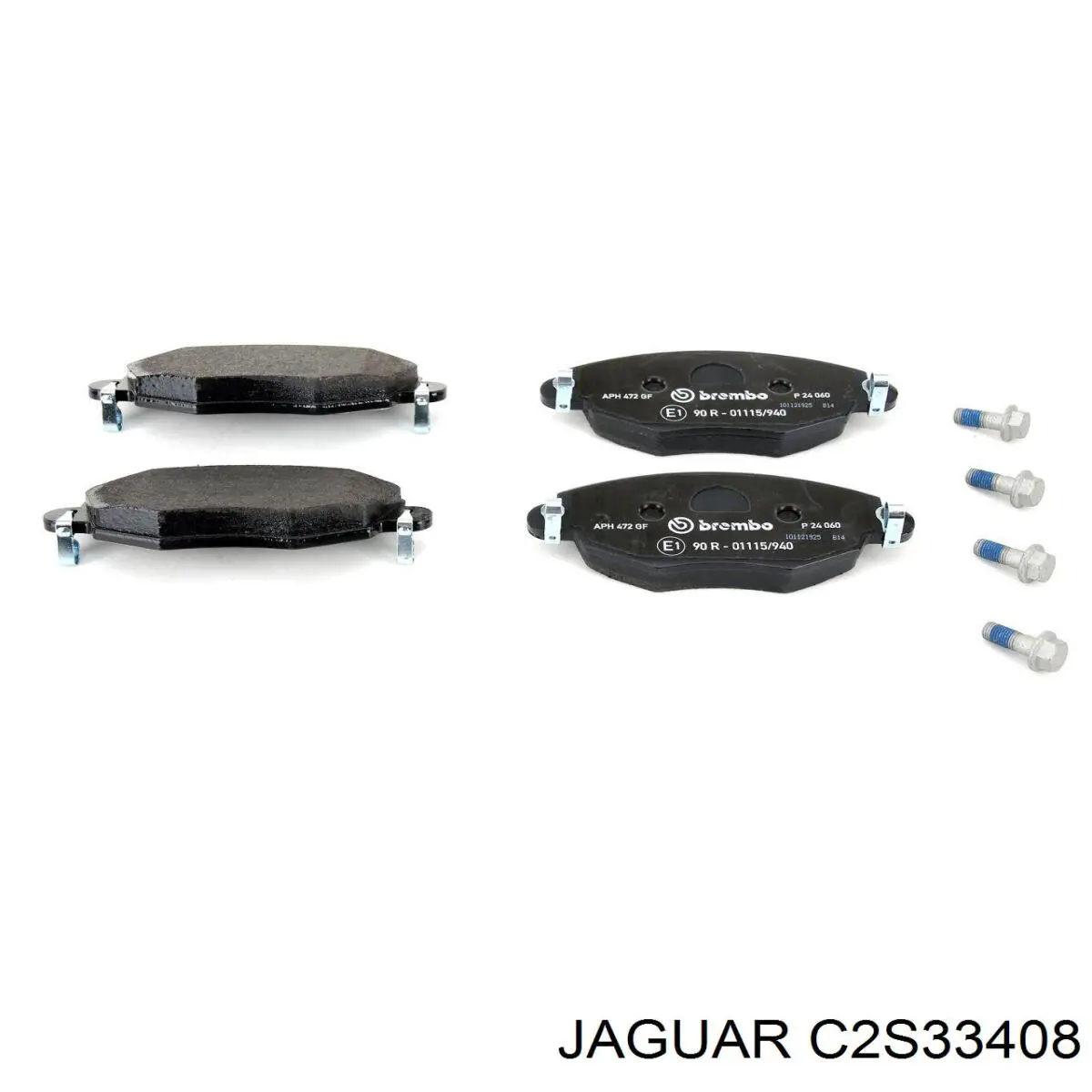C2S33408 Jaguar Колодки гальмівні задні, дискові