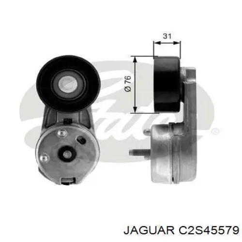 Натягувач приводного ременя Jaguar C2S45579 ціна, від 70.44 USD