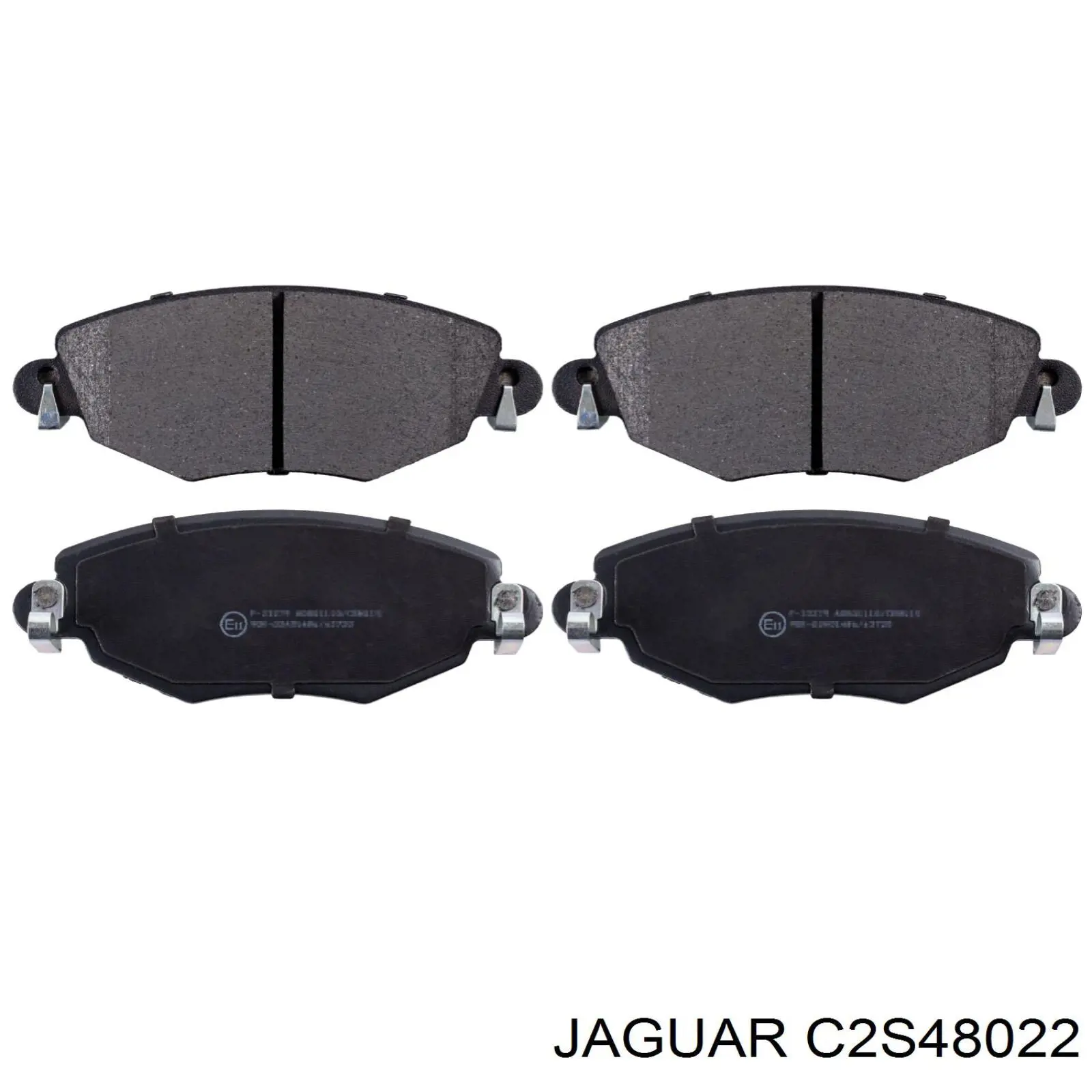 C2S48022 Jaguar колодки гальмівні передні, дискові