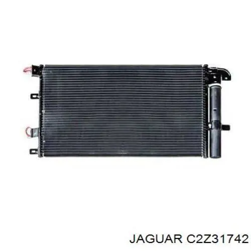 C2Z31742 Jaguar радіатор кондиціонера