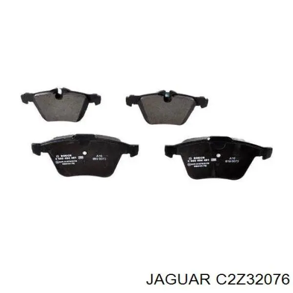 Передні тормозні колодки C2Z32076 Jaguar