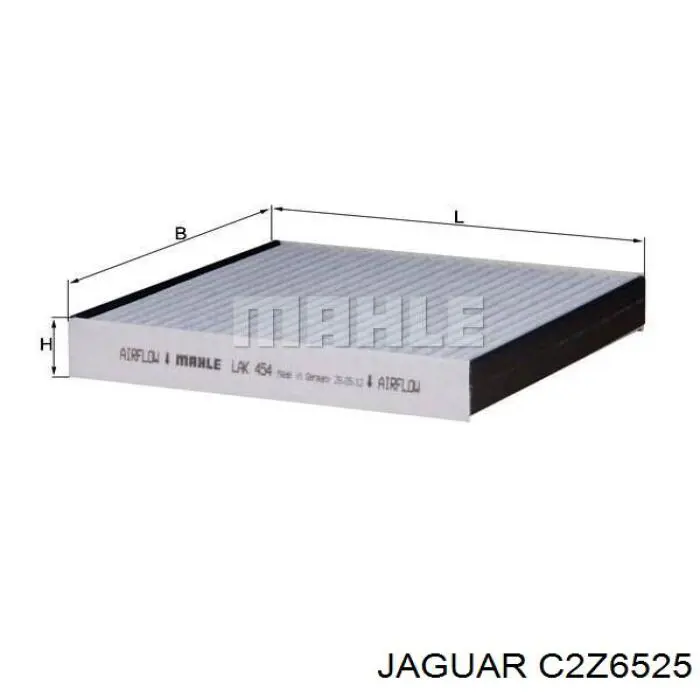 Купити C2Z6525 Jaguar Фільтр салону вугільний