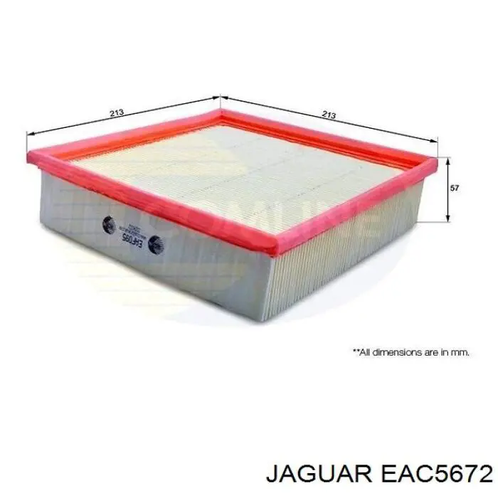EAC5672 Jaguar Повітряний фільтр двигуна