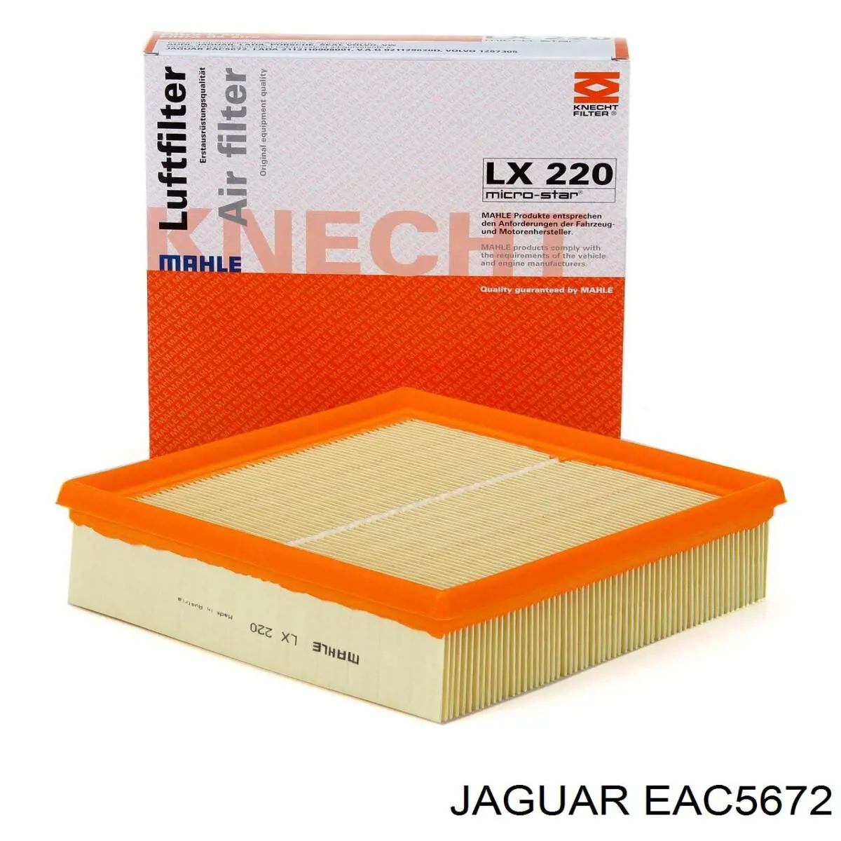 Елемент повітряного фільтра Jaguar EAC5672 ціна, від 3.30 USD