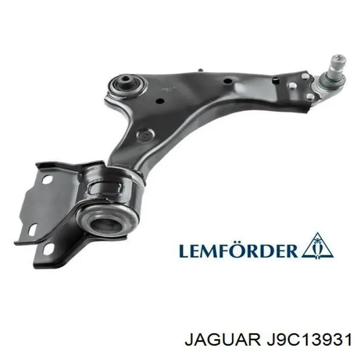 J9C19214 Jaguar важіль передньої підвіски нижній, правий