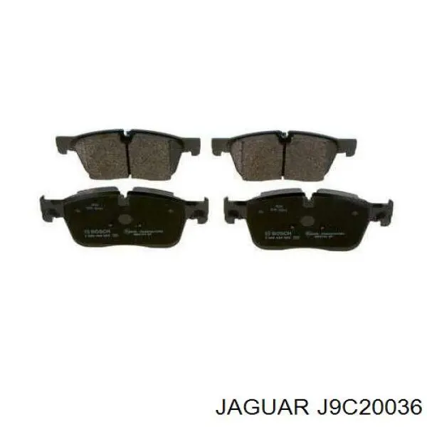 Передні тормозні колодки J9C20036 Jaguar