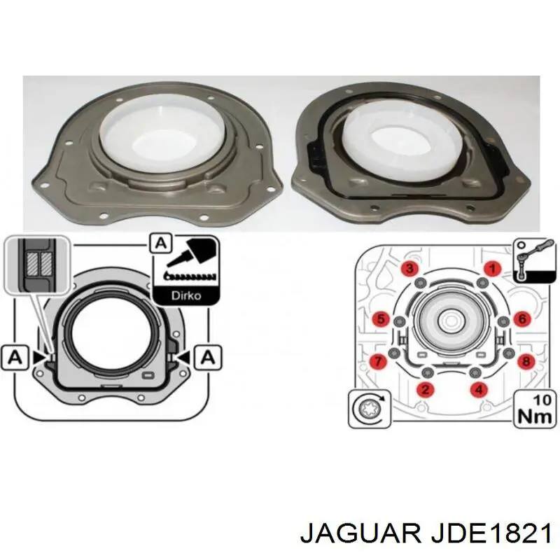Купити JDE1821 Jaguar Сальник колінвала задній