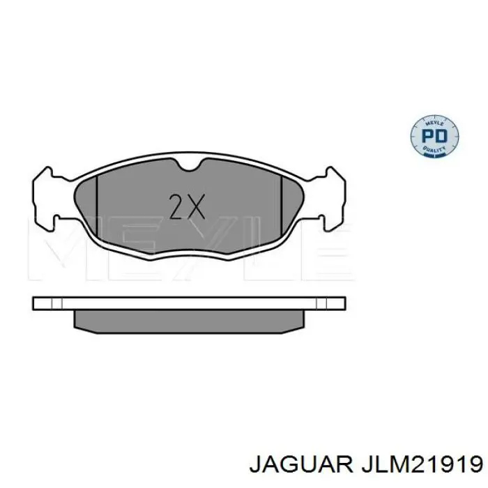 Колодки гальмові задні, дискові JLM21919 Jaguar