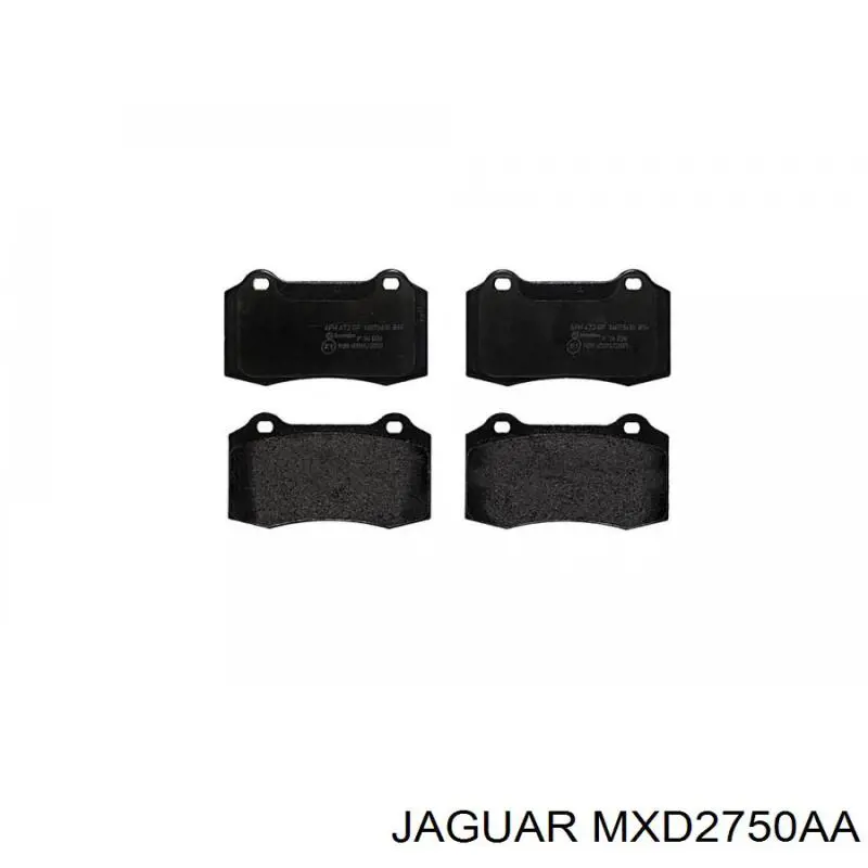 MXD2750AA Jaguar колодки гальмові задні, дискові