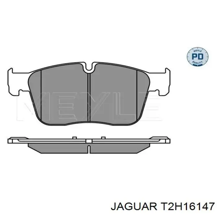 Передні тормозні колодки T2H16147 Jaguar