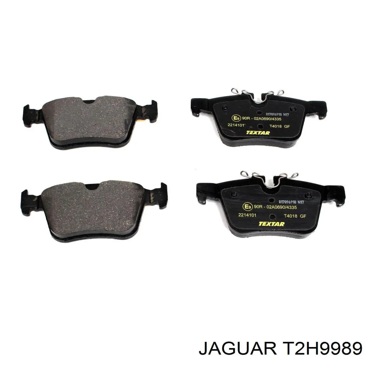 Задні гальмівні колодки T2H9989 Jaguar