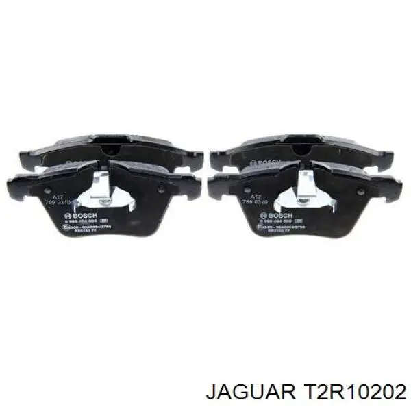 Колодки гальмівні передні, дискові T2R10202 Jaguar