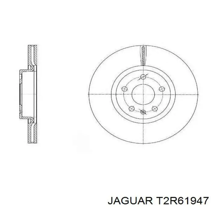 Купити T2R61947 Jaguar Колодки гальмівні передні, дискові