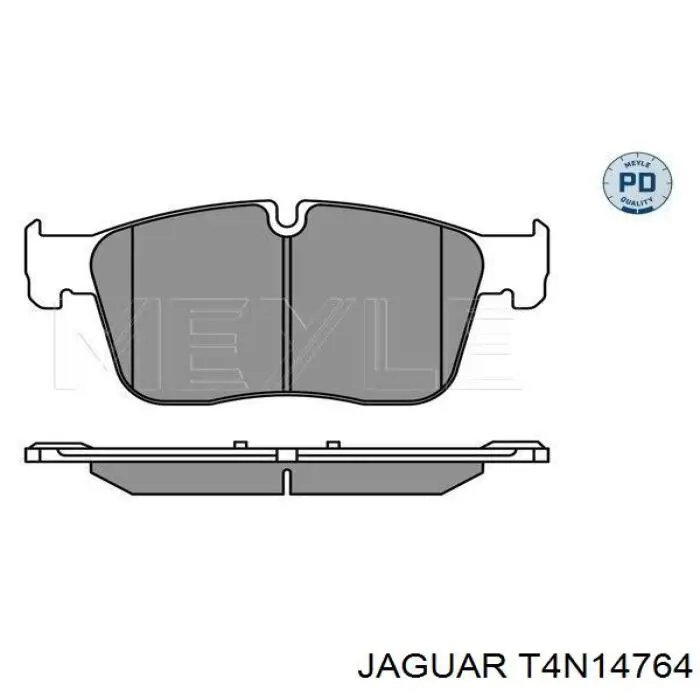 Купити T4N14764 Jaguar Колодки гальмівні передні, дискові
