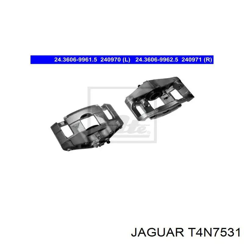 Супорт тормзной Jaguar T4N7531