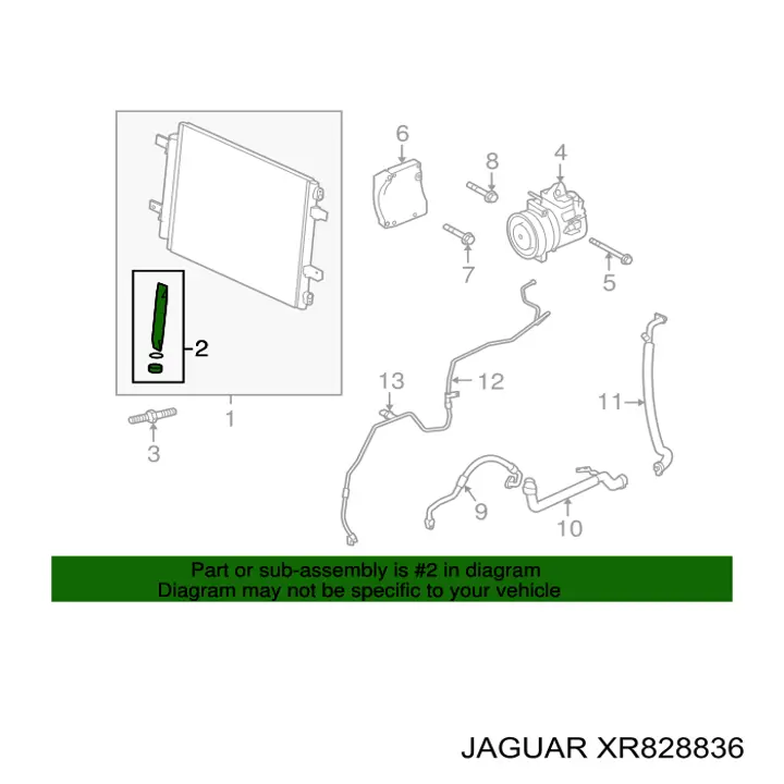 Ресивер-осушувач кондиціонера XR828836 JAGUAR