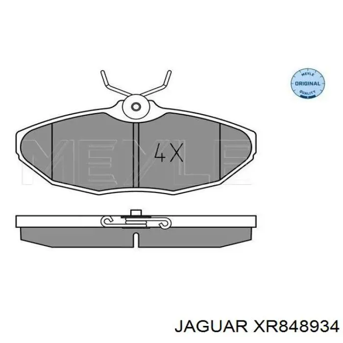 Задні гальмівні колодки XR848934 Jaguar