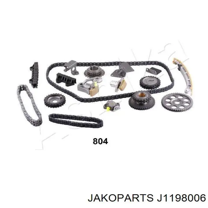 J1198006 Jakoparts Ланцюг ГРМ, комплект