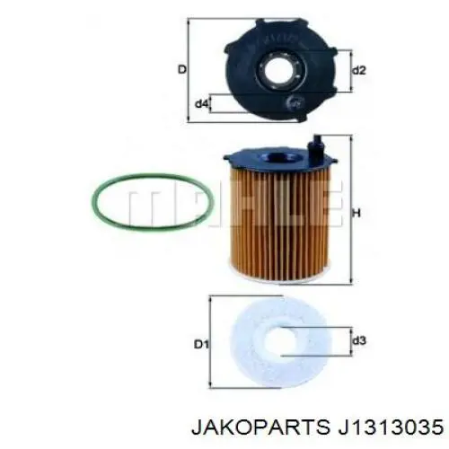 J1313035 Jakoparts Фільтр масла