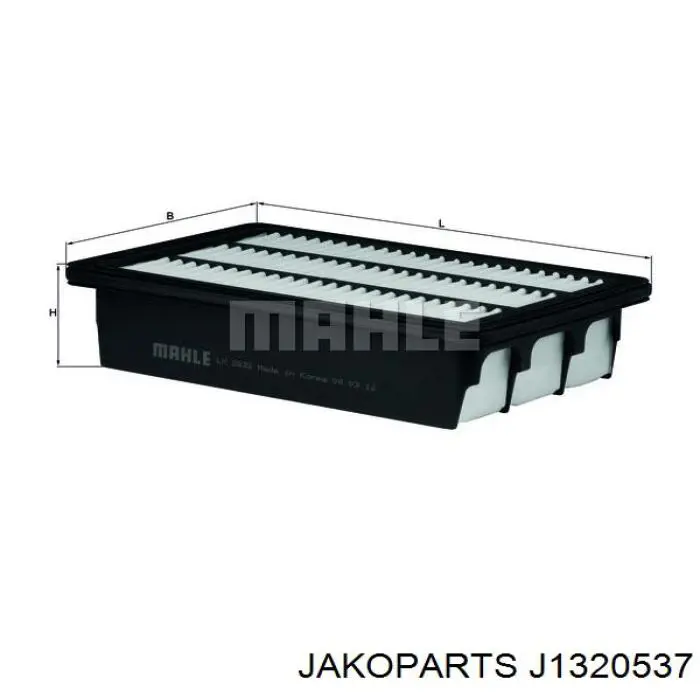 Повітряний фільтр J1320537 Jakoparts