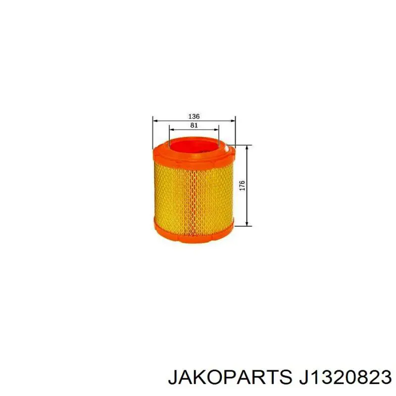 Елемент повітряного фільтра Jakoparts J1320823 ціна, від 7.07 USD