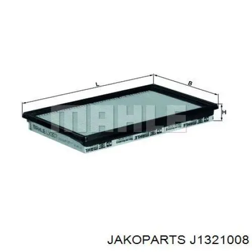 Елемент повітряного фільтра Jakoparts J1321008 ціна, від 5.19 USD