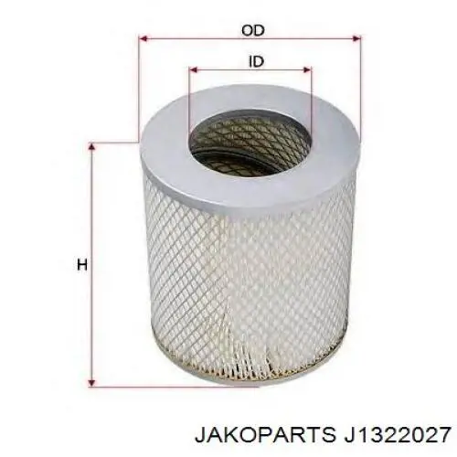 Купити J1322027 Jakoparts Автомобільний фільтр повітря