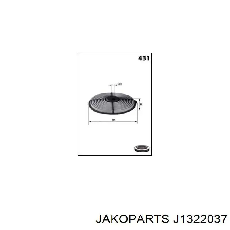 Елемент повітряного фільтра Jakoparts J1322037 ціна, від 4.92 USD