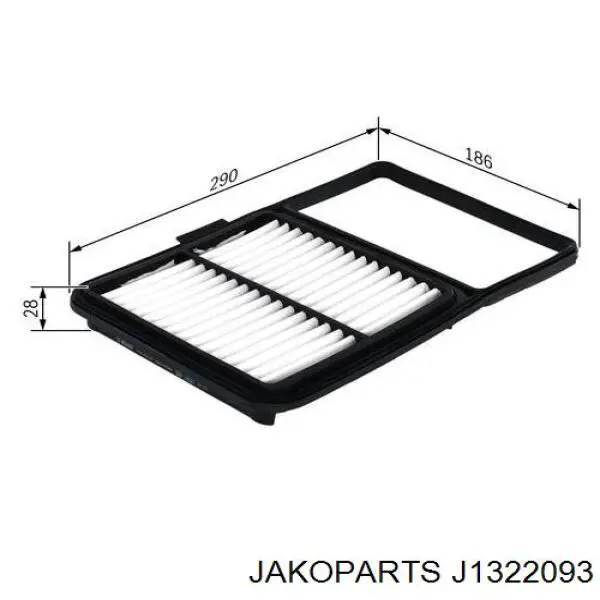 Купити J1322093 Jakoparts Автомобільний фільтр повітря
