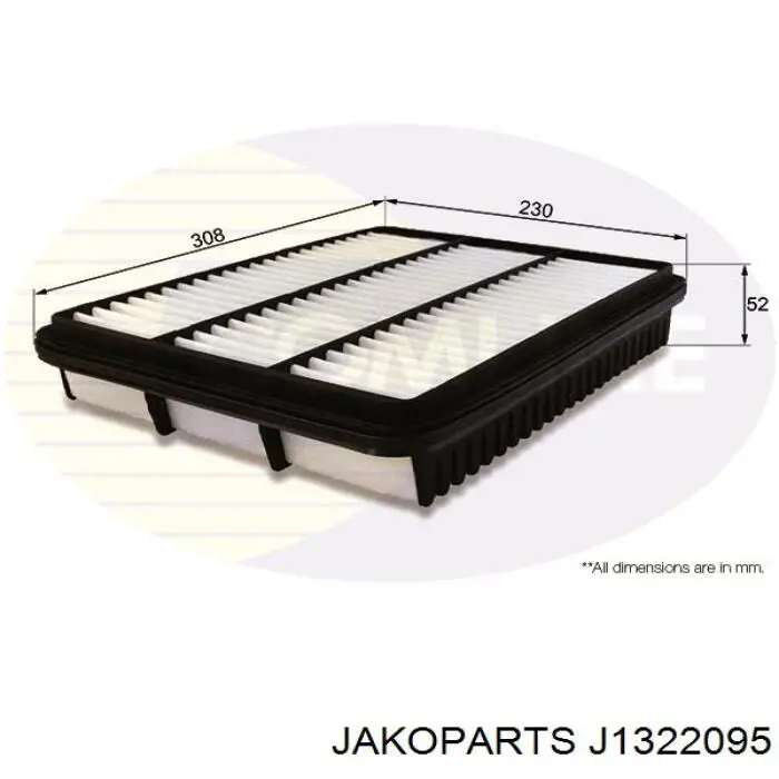 Купити J1322095 Jakoparts Автомобільний фільтр повітря