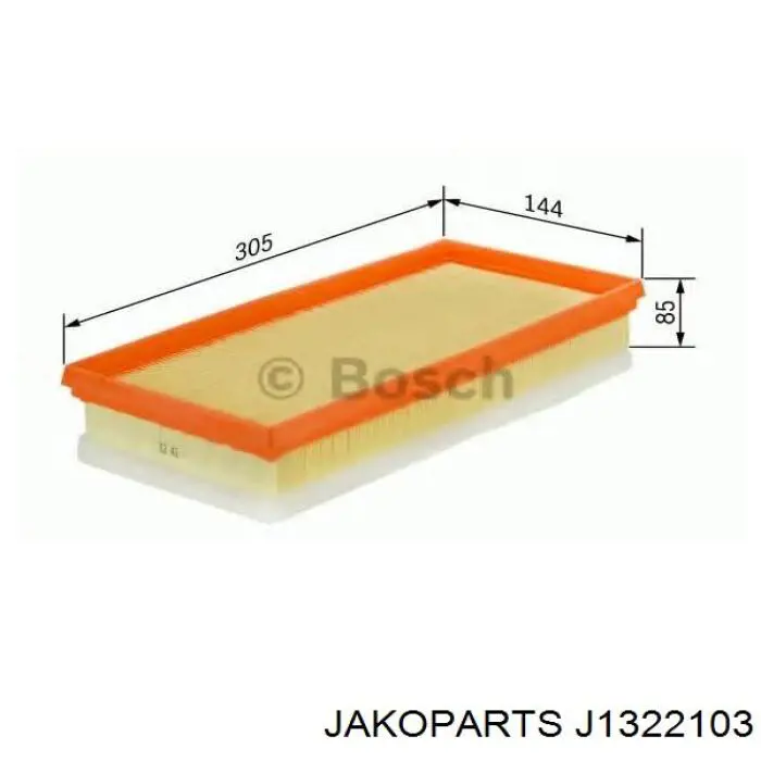 J1322103 Jakoparts Повітряний фільтр двигуна