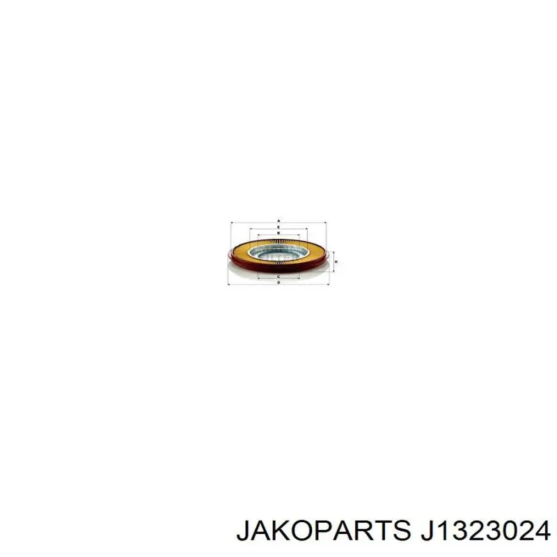 Купити J1323024 Jakoparts Автомобільний фільтр повітря